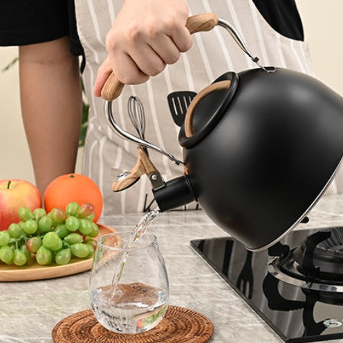 Chic Stainless Steel Whistling Kettle for Effortless Brewing