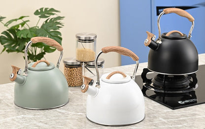 Chic Stainless Steel Whistling Kettle for Effortless Brewing