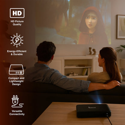 Portable HD Projector for Big-Screen Entertainment Anywhere
