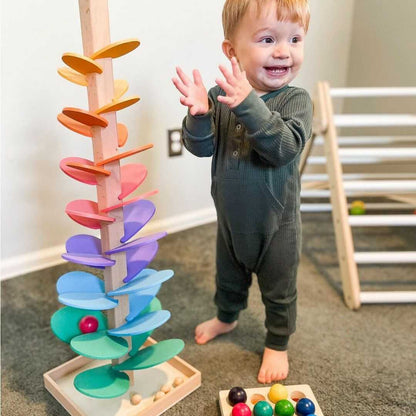 Wooden Sound Tower for Enhanced Audio Experience