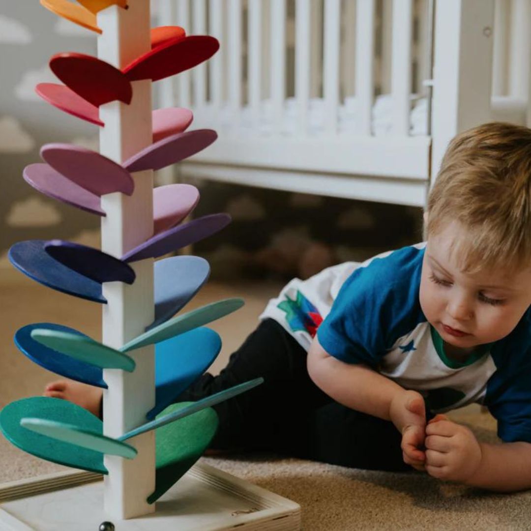 Wooden Sound Tower for Enhanced Audio Experience