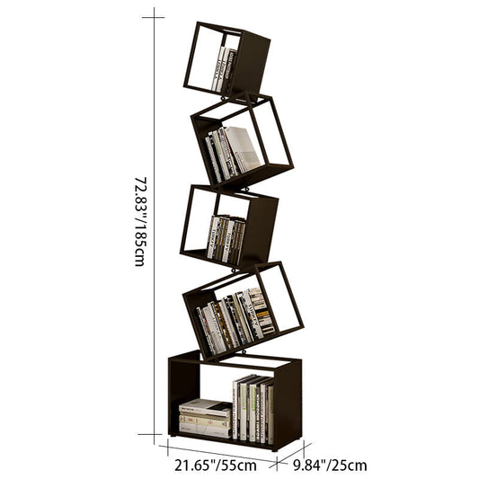 5-Tier Steel Bookcase | Stylish Storage Solution for Your Office