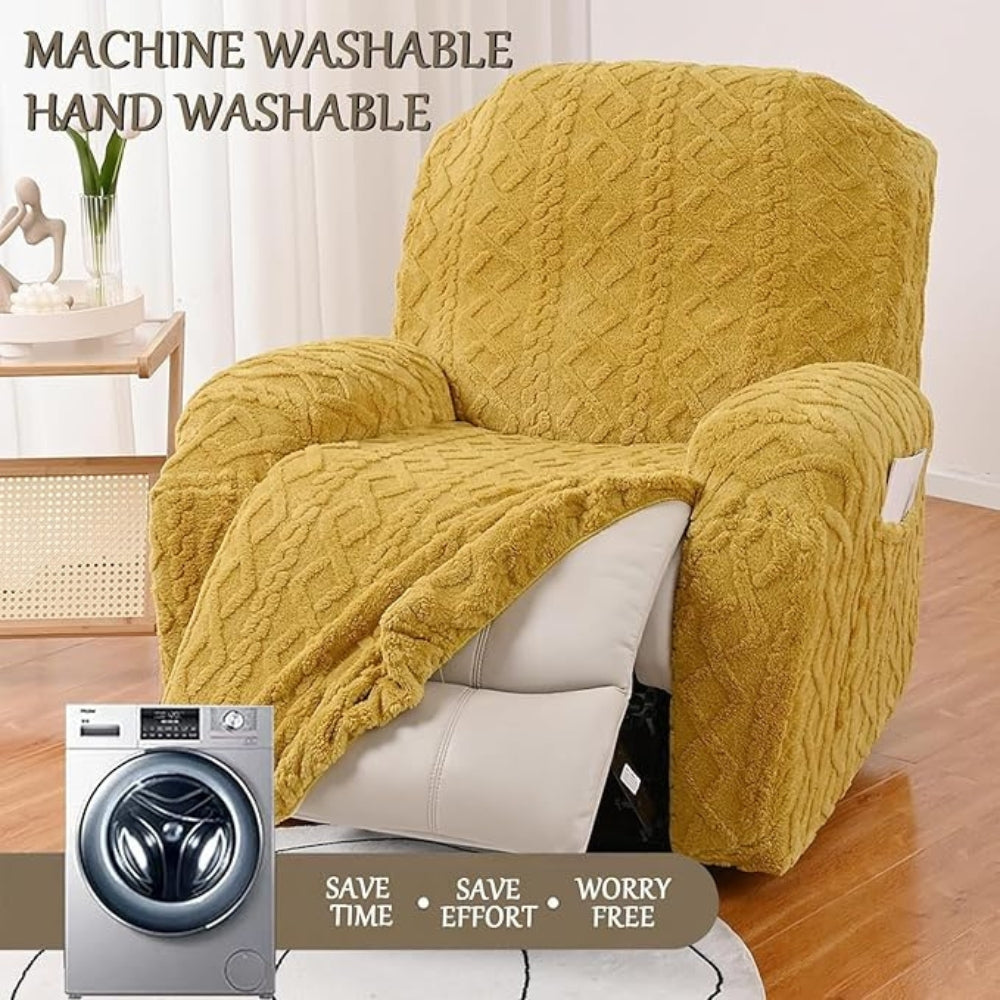 Contemporary Recliner Cover - Flexible Fabric Protection