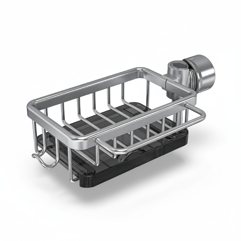 Effortless Sink Organizer with Quick Drain Technology