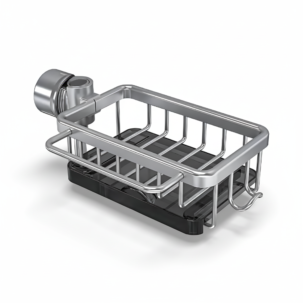 Effortless Sink Organizer with Quick Drain Technology