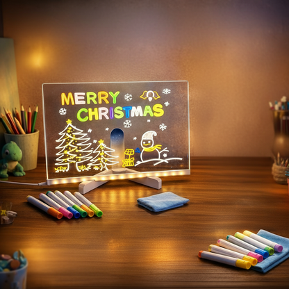 GlowArt Kids' Writing Pad - Eco-Friendly LED Drawing Board