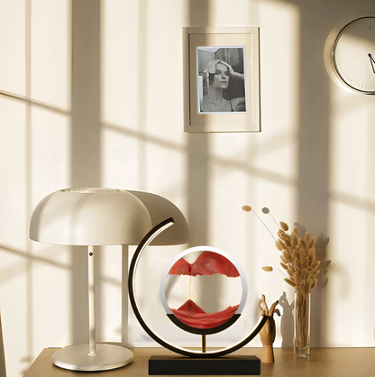 Enchanting Round LED Sand Art Lamp for Serene Spaces