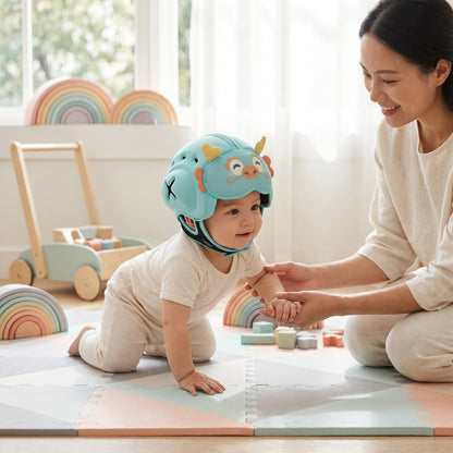 Child Safety Helmet in Pebble Design