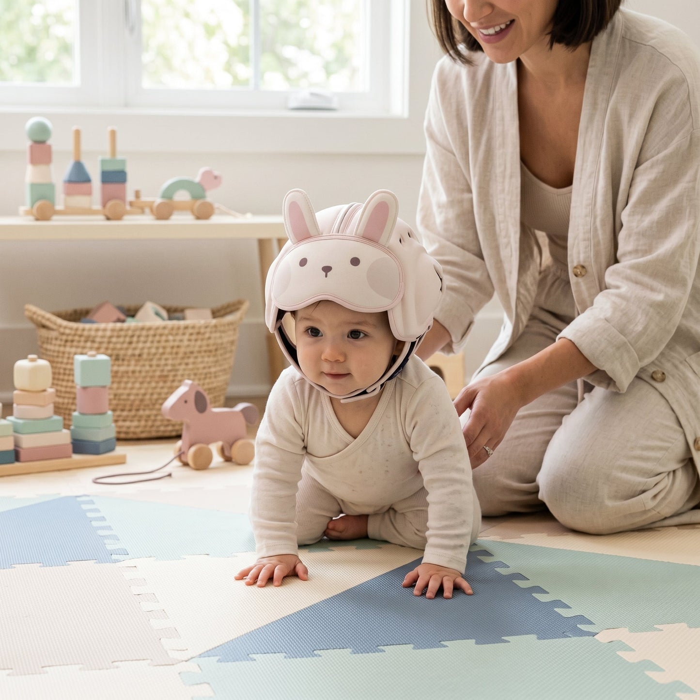 Child Safety Helmet in Pebble Design