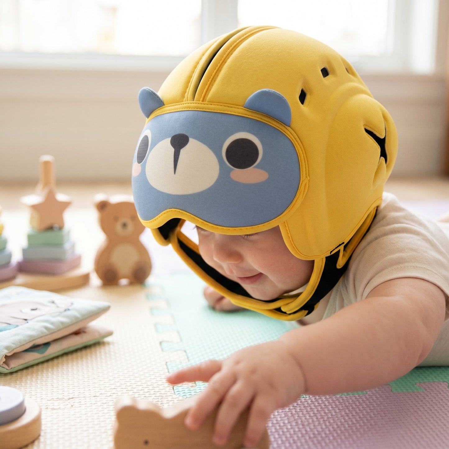 Child Safety Helmet in Pebble Design