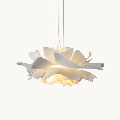 Chic Cream Glass Hanging Light for Modern Spaces