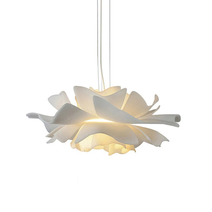 Chic Cream Glass Hanging Light for Modern Spaces