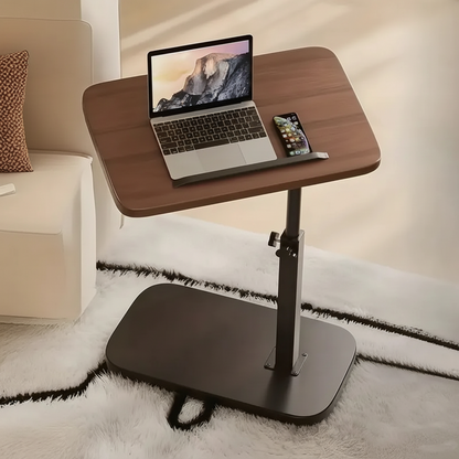 Versatile C-Frame Sofa Table in Rich Walnut Finish