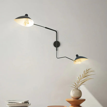 Versatile Wall Lamp with Adjustable Dual Arms for Perfect Lighting