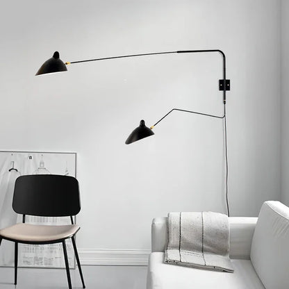Versatile Wall Lamp with Adjustable Dual Arms for Perfect Lighting