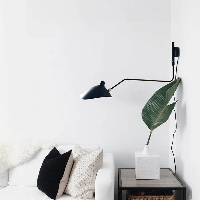 Versatile Wall Lamp with Adjustable Dual Arms for Perfect Lighting