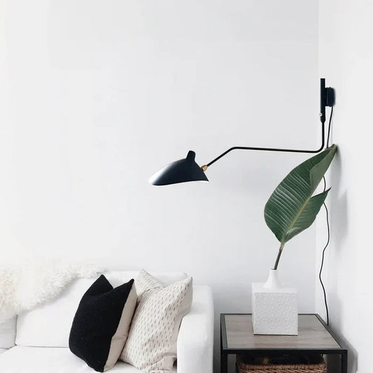 Versatile Wall Lamp with Adjustable Dual Arms for Perfect Lighting