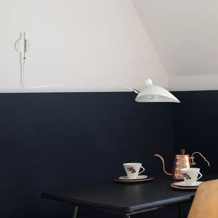 Versatile Wall Lamp with Adjustable Dual Arms for Perfect Lighting