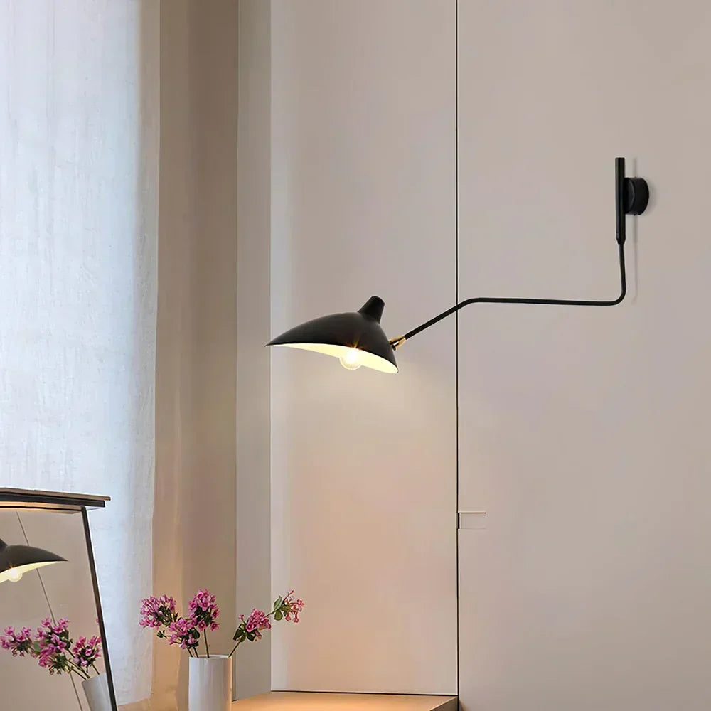 Versatile Wall Lamp with Adjustable Dual Arms for Perfect Lighting