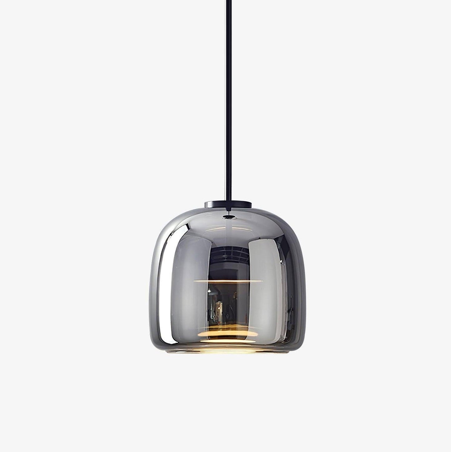 Sleek Glass Hanging Light for Dining and Kitchen Areas