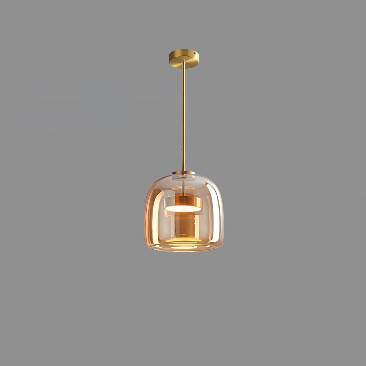 Sleek Glass Hanging Light for Dining and Kitchen Areas