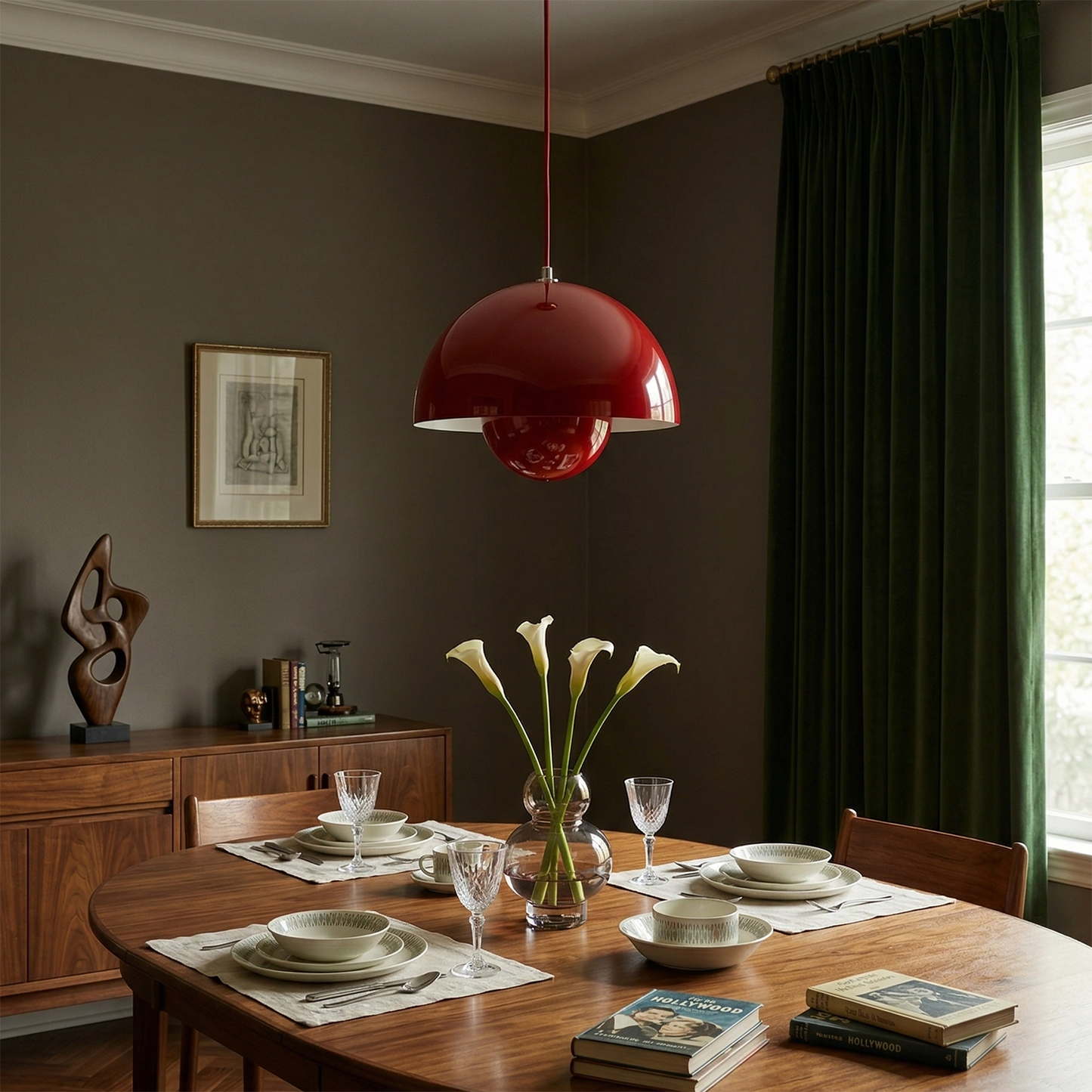 Stylish Pendant Light - Adaptable Mid-Century Inspired Design