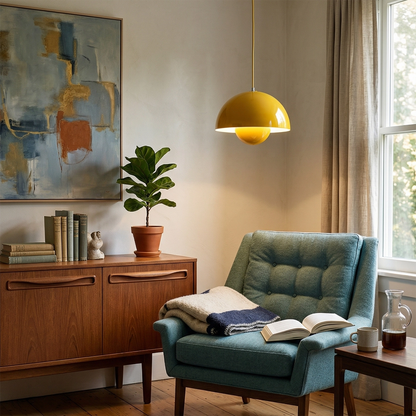 Stylish Pendant Light - Adaptable Mid-Century Inspired Design