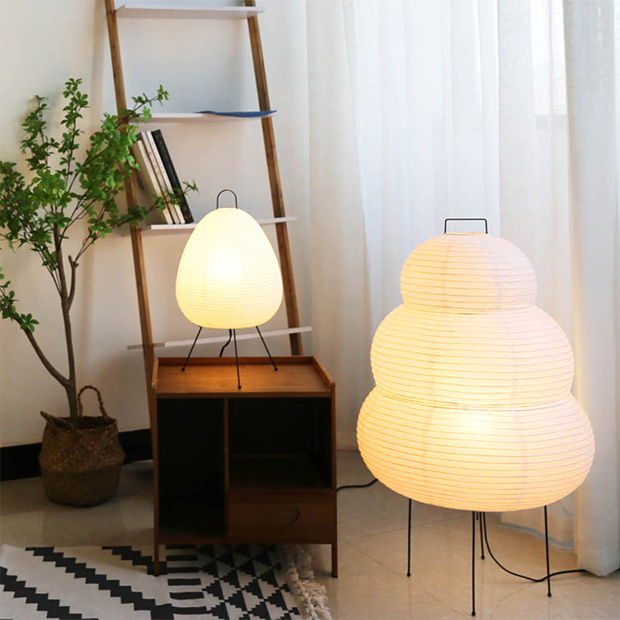 Tranquil Glow Rice Paper Lamp – Elegant Minimalist Design