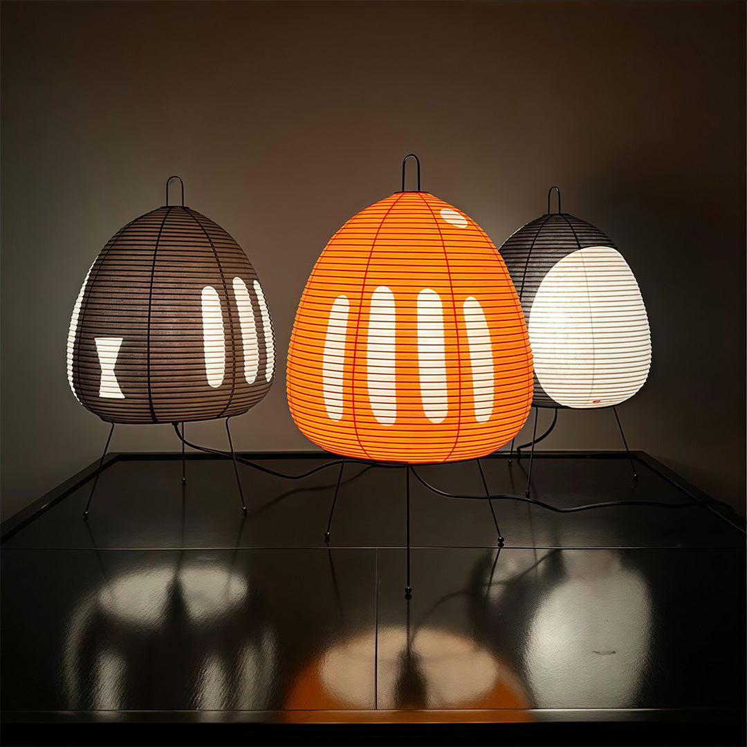 Tranquil Glow Rice Paper Lamp – Elegant Minimalist Design