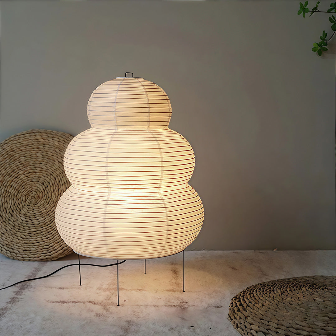 Tranquil Glow Rice Paper Lamp – Elegant Minimalist Design