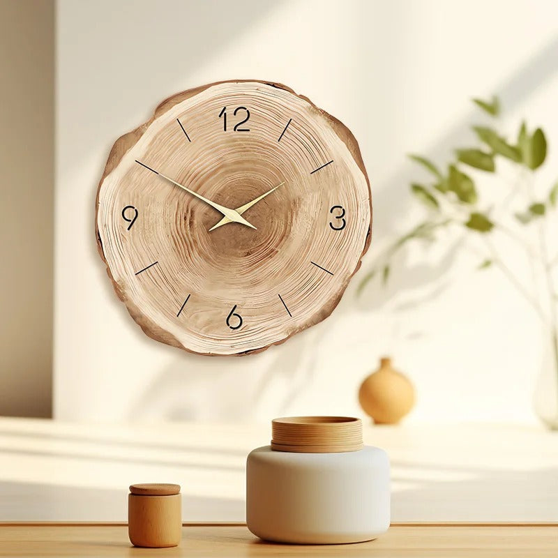 Sophisticated Wooden Wall Clock for Contemporary Interiors
