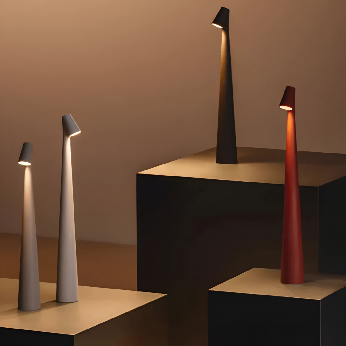 Elegant Wireless LED Lamp - Adjustable Brightness for Any Room
