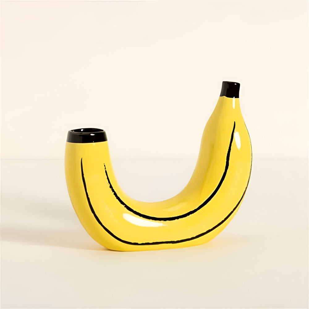 Playful Yellow Fruit-Shaped Vase – A Quirky Touch for Every Room