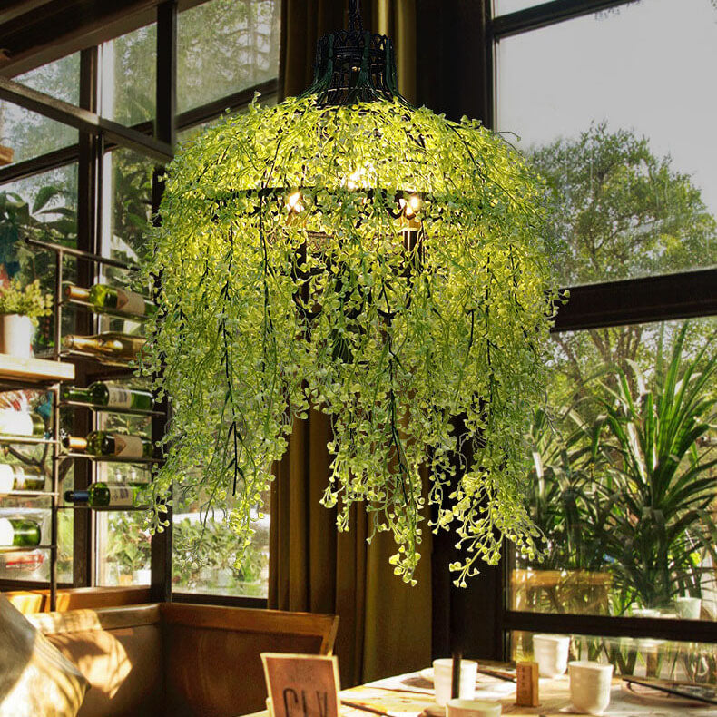 Nature-Inspired 3-Light Chandelier for Elegant Spaces