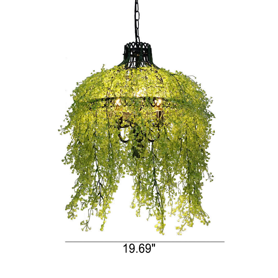 Nature-Inspired 3-Light Chandelier for Elegant Spaces