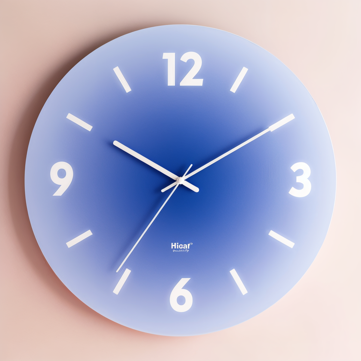 Contemporary Glass Wall Clock – 11.81 Inch Colorful Gradient Design