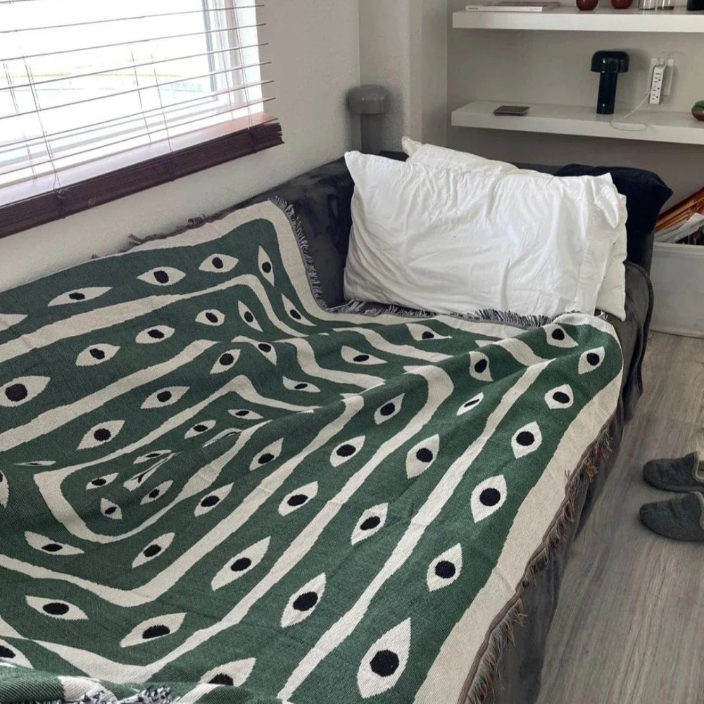 Moderniqa | 100% Cotton snake throw blanket 1