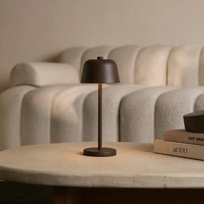 Sleek Rechargeable Metal Table Lamp with Touch Controls