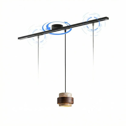 Versatile Ceiling Track Light System with Adjustable Pendant Mount