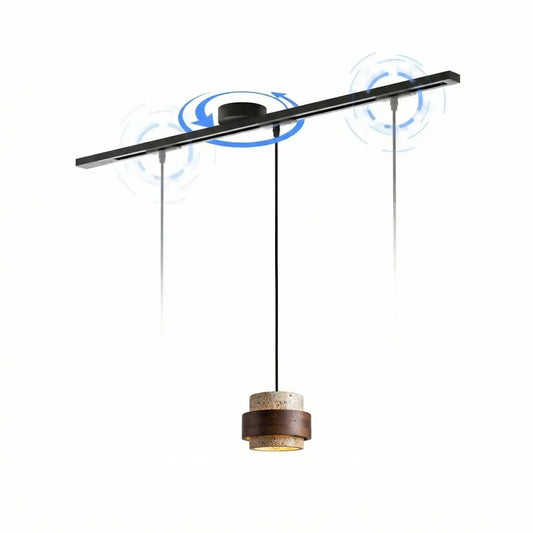 Versatile Ceiling Track Light System with Adjustable Pendant Mount