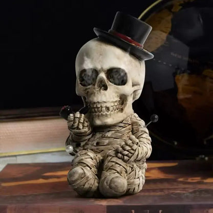 Whimsical Skull Decoration Set for Halloween Festivities