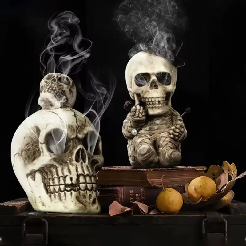Whimsical Skull Decoration Set for Halloween Festivities