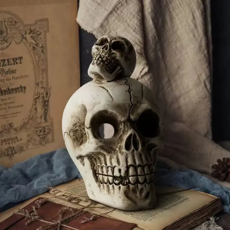 Whimsical Skull Decoration Set for Halloween Festivities