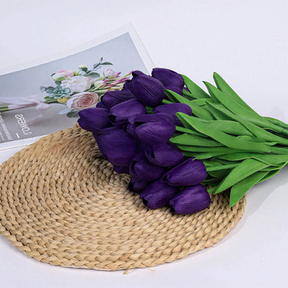 Lifelike Tulip Arrangement for Year-Round Elegance