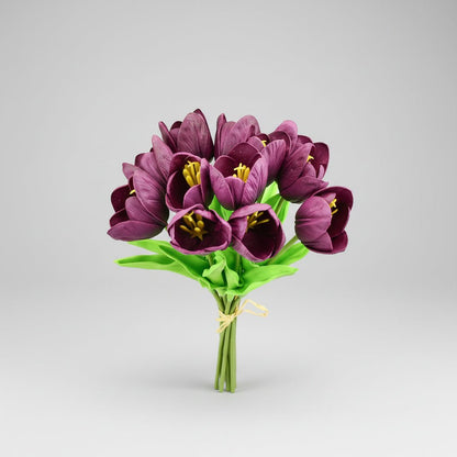 Lifelike Tulip Arrangement for Year-Round Elegance