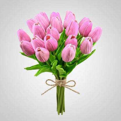 Lifelike Tulip Arrangement for Year-Round Elegance