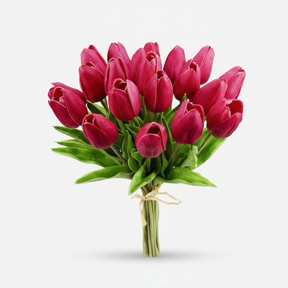 Lifelike Tulip Arrangement for Year-Round Elegance