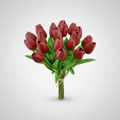 Lifelike Tulip Arrangement for Year-Round Elegance