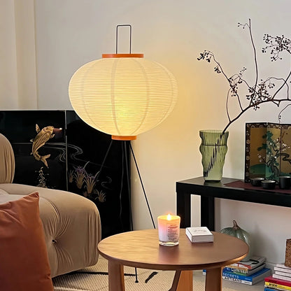 Chic Paper Lantern Floor Lamp for Cozy Spaces