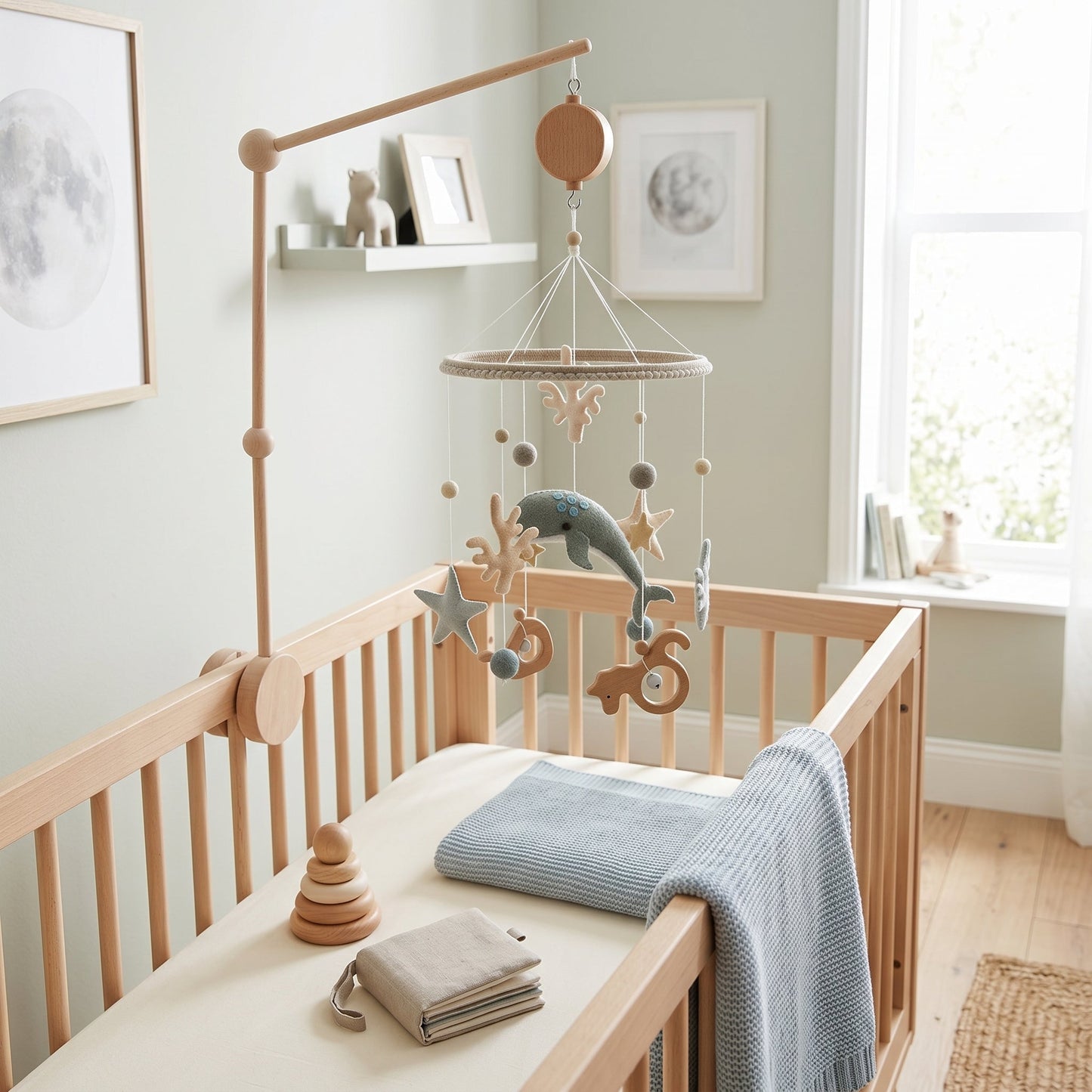 Crib Hanging Mobile for Nursery Decor